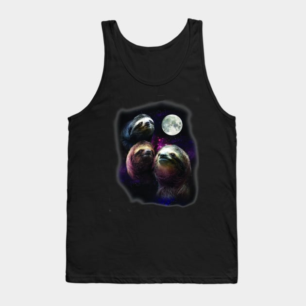 Three Sloths Tank Top by retrosaurus